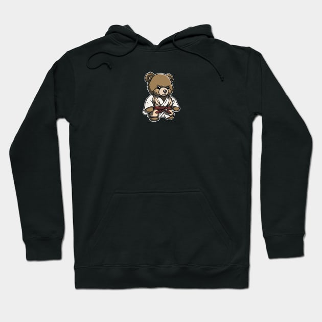 fighter Teddy Bear Hoodie by Smilesmile